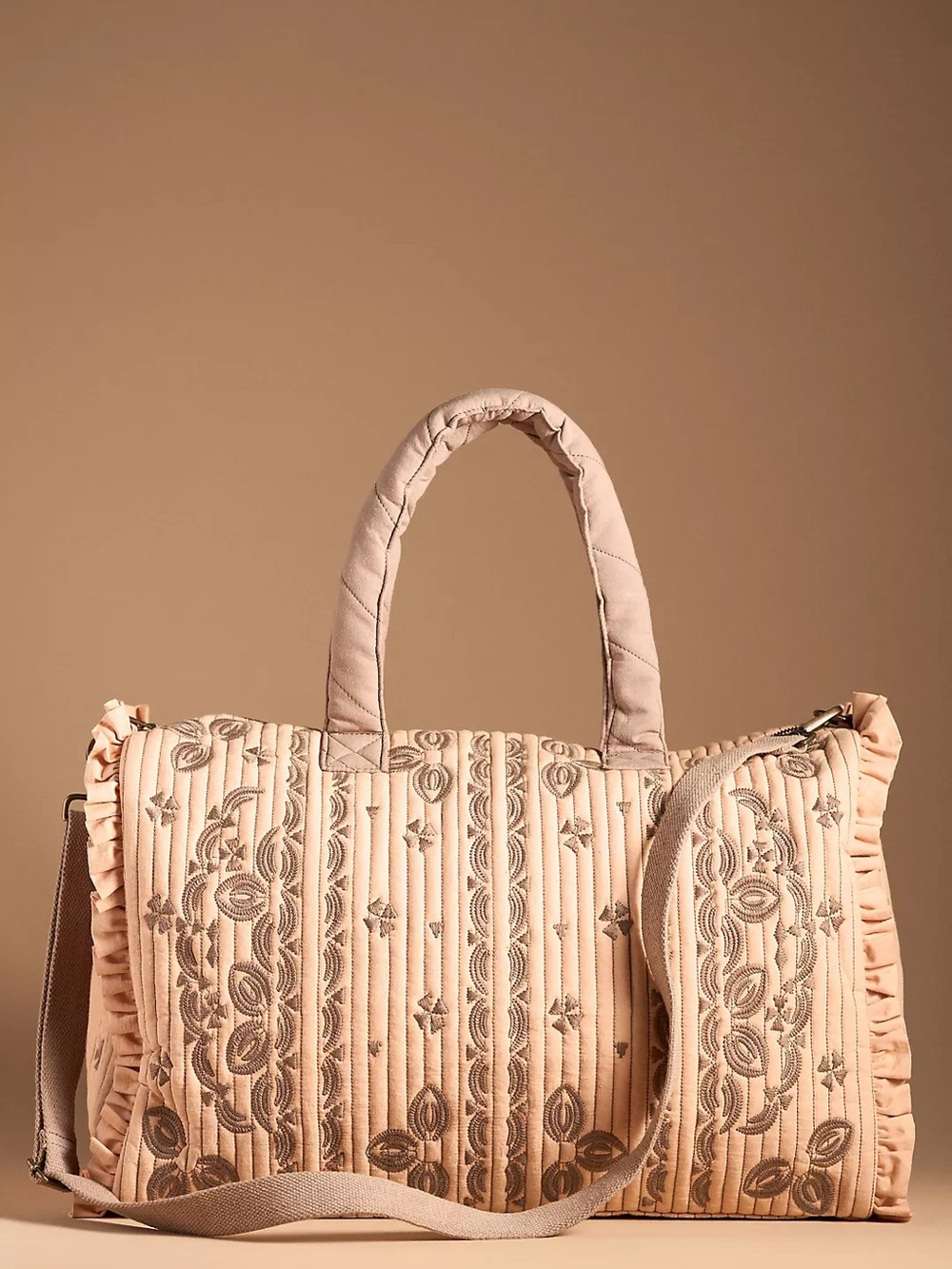 Llani X Anthropologie Embroidered Weekender Bag Rare + sold out!